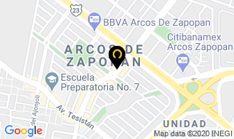 Mapa de Zuicrep Romanticamente Delicioso en Zapopan