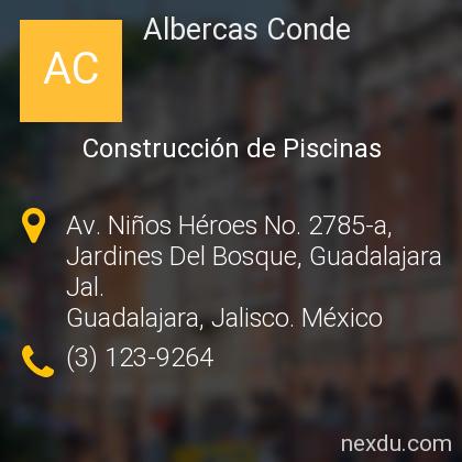 Albercas Conde en Jardines Del Bosque, Guadalajara - Teléfonos y Dirección