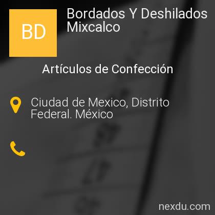 Bordados Y Deshilados Mixcalco en Centro Histórico, Centro, Ciudad de  Mexico - Teléfonos y Dirección