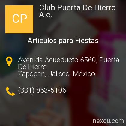 Club Puerta De Hierro . en Puerta De Hierro, Zapopan - Teléfonos y  Dirección