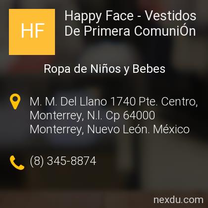 Happy Face - Vestidos De Primera ComuniÓn en Monterrey - Teléfonos y  Dirección