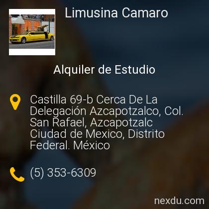 Limusina Camaro en Ciudad de Mexico - Teléfonos y Dirección