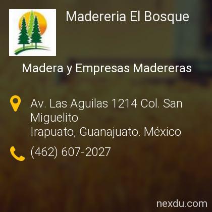 Madereria El Bosque en San Miguelito, Irapuato - Teléfonos y Dirección