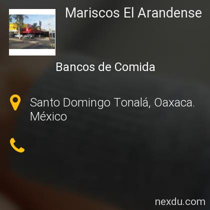 Mariscos El Arandense en Santo Domingo Tonalá - Teléfonos y Dirección