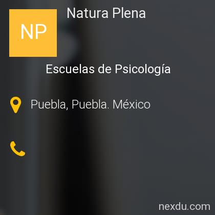 Natura Plena en Jardines De San Manuel, Puebla - Teléfonos y Dirección