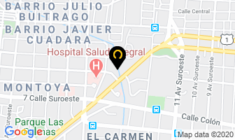 Mapa de Agua Ardiente Duque & Chila en Managua