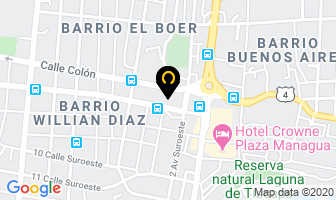 Mapa de Aire Car en Managua