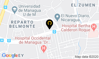 Mapa de Almacen Industrial en Managua