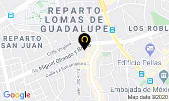 Mapa de Aparthotel - Los Robles en Managua