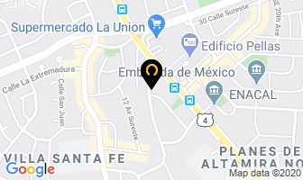 Mapa de Arquitectos Asociados en Managua