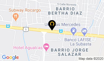 Mapa de Auto Hotel Salamandra en Managua