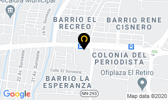 Mapa de Autocenter en Managua
