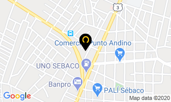 Mapa de Autorepuestos Miranda en Sébaco