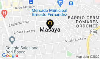 Mapa de Centro Diagnostico Amser en Masaya