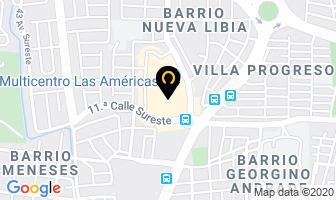 Mapa de Cines Alhambra en Managua