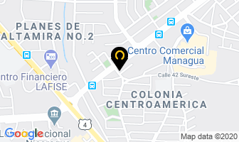 Mapa de Clinica Centroamerica en Managua