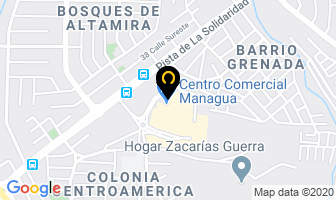 Mapa de Clínica Unidental en Managua