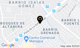 Mapa de Colchones Cabrera en Managua