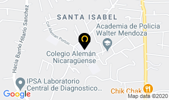 Mapa de Colegio Aleman NicaragÜense en Managua