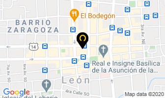 Mapa de Comercial De Pinturas Sur Color Leon en León