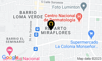 Mapa de Consultorio Dra. Maria Pia Robleto en Managua