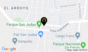 Mapa de Cyber Izone en Managua