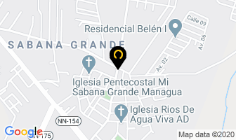 Mapa de Cyber Mercomsa en Managua