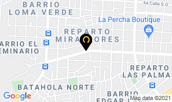 Mapa de Del Pino Muebles en Managua