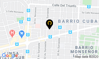 Mapa de Dispesa en Managua