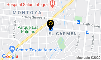 Mapa de Division Comercial Montoya en Managua