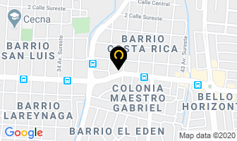 Mapa de Editorial Acento en Managua