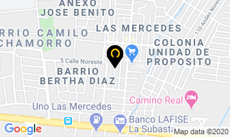 Mapa de Electrotecnica en Managua