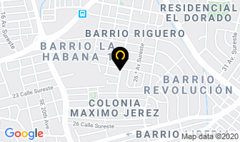 Mapa de Farmacia Alvarado en Rivas