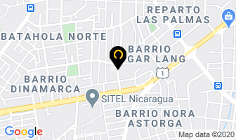 Mapa de F.e. Gurdian en Managua