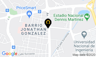 Mapa de Fibrautos en Managua