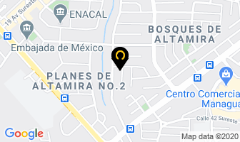 Mapa de Fiesta Alegre en Managua