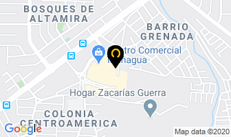 Mapa de Gertsch & Molina en Managua