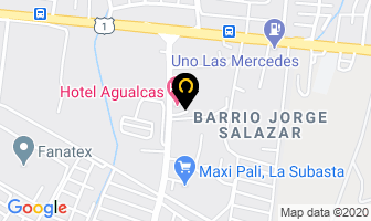 Mapa de Hotel Agualcas en Managua