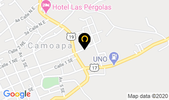 Mapa de Hotel Las Estrellas en Camoapa