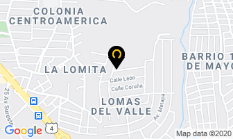 Mapa de Hotel Lomas Del Valle en Managua