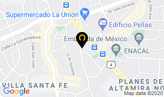 Mapa de Ingenieros Civiles Asociados en Managua