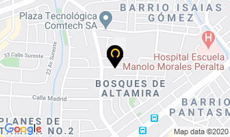 Mapa de Insesa en Managua