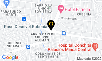 Mapa de J. Diaz Repuestos en Managua