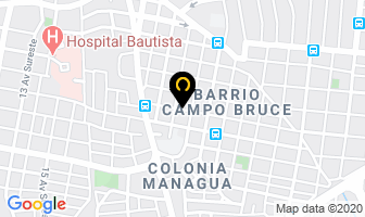 Mapa de La Casa De Las Vitrinas en Managua