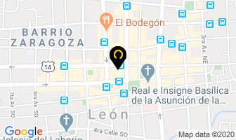 Mapa de La Hacienda Bar Y Comedor en León