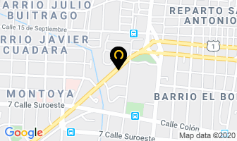 Mapa de Llantas Reyoli en Managua