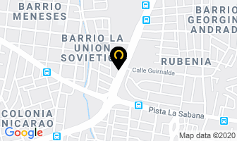 Mapa de Muebles Indecargo en Managua