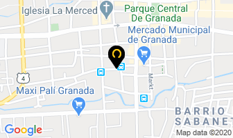 Mapa de Nicaragua Spanish School en Granada