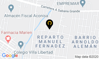 Mapa de PanaderÍa Molina en Managua