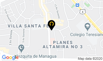 Mapa de Pane E Vino Pizzeria en Managua